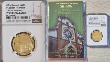Moneda de aur care se vinde cu 12 500 de lei pe OLX