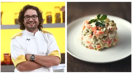 Rețeta de salată boeuf a lui Florin Dumitrescu. Secretul care schimbă gustul și consistența preparatului