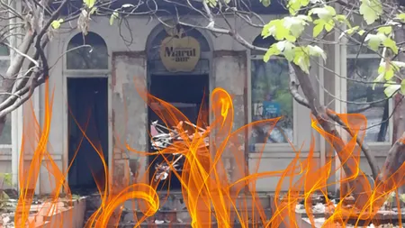 Bucureștiul, în lacrimi. Vila reginei Elisabeta a Greciei, mistuită de flăcări