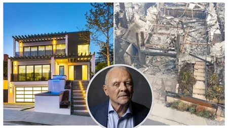 Ce a mai rămas din casa lui Anthony Hopkins de 6,6 milioane de dolari din Los Angeles, după incendiile devastatoare. Cum arăta vila acum