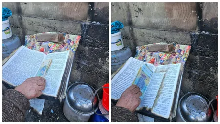 Minune la Suceava! O locuință a fost distrusă de incendiu, dar o Biblie, în care erau ascunși 13.000 de lei, a rămas intactă