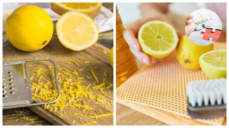 Cum să folosești coaja de lămâie și oțetul pentru a-ți menține casa curată. Trucurile utile pe care trebuie să le testezi