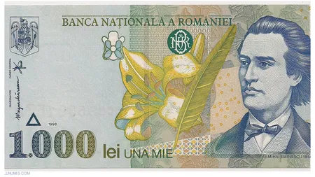 Cu cât se vinde bancnota cu chipul lui Mihai Eminescu. Colecționarii plătesc o mică avere pe ea