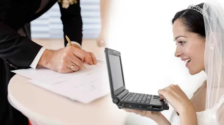 Era digitală pune stăpânire asupra căsătoriilor. În Oradea, mirii vor putea spune „Da!” doar în spații cu internet în ”sistem închis şi securizat” și vor semna pe tabletă