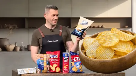 Ce conțin, de fapt, chipsurile din comerț. Sortimentul cu cele mai puține ingrediente nocive. Dragoș Pătraru: Senzația de crocant, sunetul care e produs atunci când mâncăm chipsuri e cel care dă plăcere