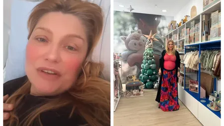 Cristina Cioran a ajuns pe patul de spital. Ce probleme are vedeta înainte să nască: ”Am tras o mică sperietură”