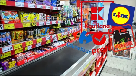 Cele mai nesănătoase produse regăsite pe rafturile Lidl, Carrefour, Kaufland, Profi și Mega Image. Semnalul de alarmă tras de medicii în nutriție