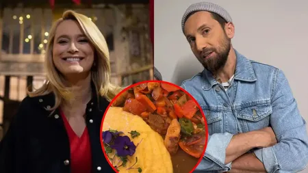 Preţul uriaş plătit de Andreea Esca pentru o saramură de caracatiţă cu mămăliguţă şi o supă de cocoş la restaurantul lui Dani Oţil