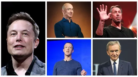 Ireal! La cât vor ajunge, până în 2030, averile lui Elon Musk și ale altor patru miliardari ai lumii