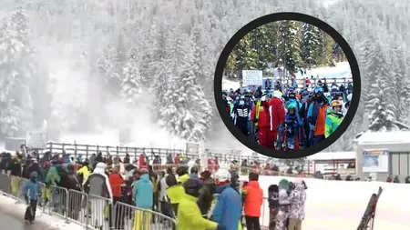 Haos pe pârtii! Turiștii care caută locuri mai libere de schiat au blocat complet stațiunile