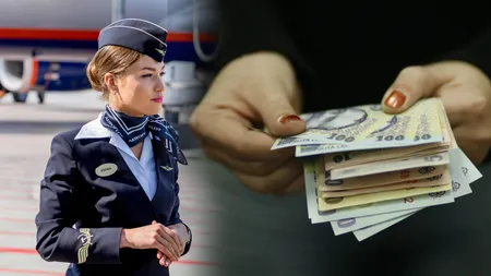 Ce salariu câștigă o stewardesă angajată la Wizz Air, Ryanair, Tarom sau Emirates în 2025