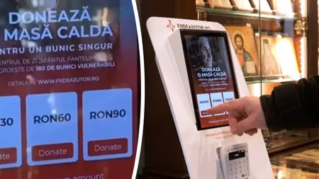 „Cutia milei” s-a emancipat și valorează 800 de lire! La Catedrala din Iași, românii cu frică de Dumnezeu pot dona bani direct cu cardul bancar