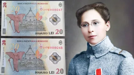 Cât valorează bancnota de 20 de lei cu chipul Ecaterinei Teodoroiu în 2025. A fost lansată cu doar câțiva ani în urmă, dar este foarte greu de găsit