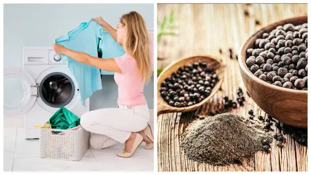 Secretul trucului cu piper negru. Cum să îți păstrezi hainele ca noi după spălat