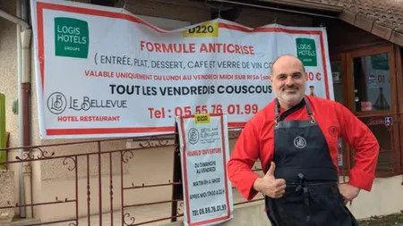 Meniul anticriză de 10 euro l-a ajutat pe un bucătar francez să își salveze restaurantul