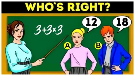 Test de inteligență pentru cei mai deștepți oameni. Doar unii reușesc să găsească răspunsul corect în cinci secunde