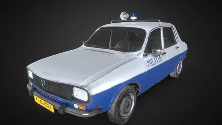 Ce preț are o Dacia 1300 folosită de poliția din perioada comunistă. Modelul scos la vânzare
