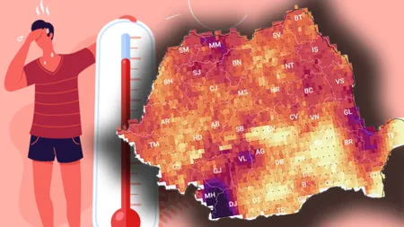 Avertizare meteo. Cod galben de caniculă în 19 județe și în București