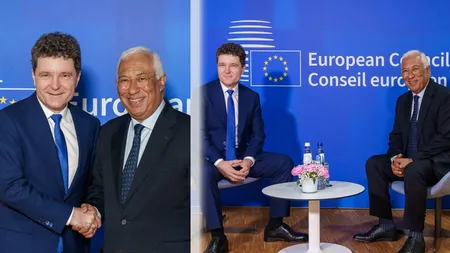 Nicușor Dan a discutat cu António Costa, președintele Consiliului European: L-am asigurat pe președintele Costa de angajamentul României de a colabora cu instituțiile UE