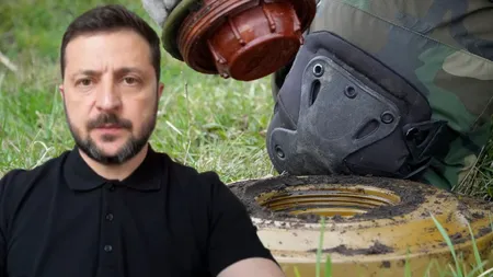 Volodimir Zelenski retrage Ucraina din convenția care interzice minele antipersonal. Rusia le folosește „cu un cinism extrem”