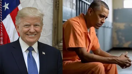 Donald Trump a distribuit un clip AI în care Barack Obama este arestat și dus la închisoare