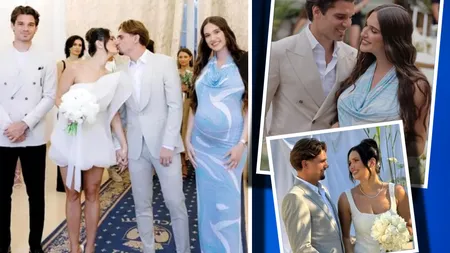 Cât a costat rochia pe care Elena Hagi a îmbrăcat-o la cununia civilă a lui Răzvan Marin. Soţia lui Ianis a avut o apariţie demnă de covorul roşu