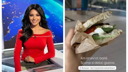 Câți bani a dat Corina Caragea pe un sendviș în aeroportul Otopeni: ”Scump și deloc gustos”