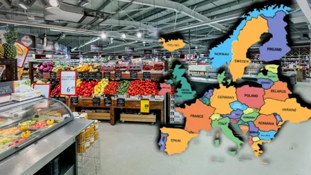 Ce prețuri au alimentele în Europa. Orașele în care locuitorii trebuie să scoată sume mari din buzunar pentru cumpărături