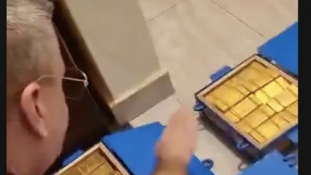 Patronul CFR Cluj, Ioan Varga, se laudă cu sute de kilograme de aur într-un videoclip pe TikTok