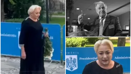 Viorica Dăncilă a venit la priveghiul lui Ion Iliescu. Cum a apărut fostul premier la Cotroceni: Trebuie să-l respectăm