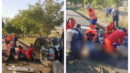 Accident cu 21 de victime între un microbuz și un autoturism. Trei persoane au murit. A fost activat planul roșu de intervenție
