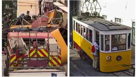 Numărul victimelor tragediei de la Lisabona s-a mărit. 17 persoane au murit după ce funicularul Gloria s-a prăbușit, iar alte 18 au fost rănite