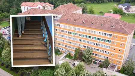 Anchetă la Spitalul Județean Reșița. Un bărbat de 66 de ani a murit după ce o treaptă din interiorul unității medicale s-ar fi rupt sub el