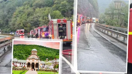 Incendiu devastator la Mănăstirea Cozia. Trafic blocat pe Valea Oltului