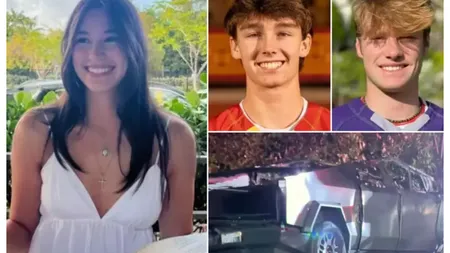 Trei tineri au murit arși de vii într-o Tesla, uşile s-au blocat în urma impactului. Părinții victimelor dau în judecată compania