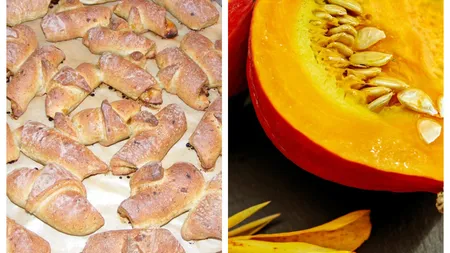 Cornulețe umplute cu dovleac, rețeta vedetă a toamnei. Se fac repede și sunt delicioase