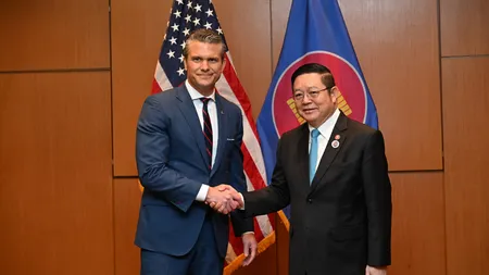 Pete Hegseth, secretarul american al Apărării, îi încurajează pe liderii din Asia de Sud-Est să aibă o atitudine fermă față de China