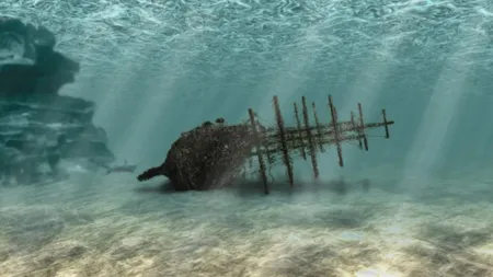 Epava secolelor. O navă antică a ieșit la suprafață în Vietnam după taifunul Kalmaegi