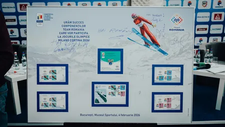 Romfilatelia și Poșta Română lansează emisiunea filatelică „Team Romania la Jocurile Olimpice Milano Cortina 2026