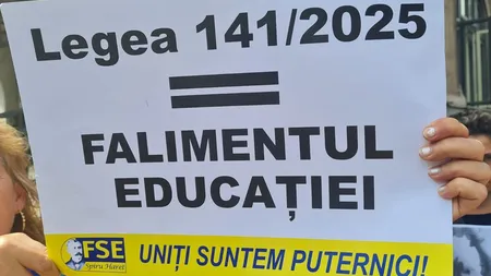 Profesorii protestează în Piața Victoriei față de măsurile de austeritate ale Guvernului Bolojan. Sindicatele avertizează asupra riscului unei greve generale