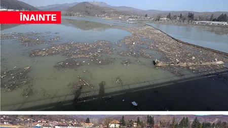Lacul de acumulare de la Călimănești, curățat de deșeuri în șase zile după sesizarea ministrei Mediului