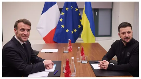 Volodimir Zelenski va fi primit vineri de Emmanuel Macron la Paris