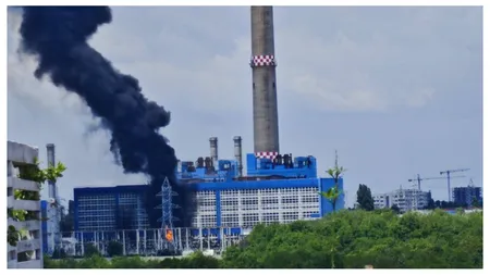 Incendiu cu degajări mari de fum, la CET Vest București. Autoritățile au transmis Ro-Alert