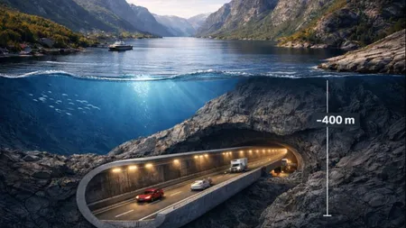 Norvegia construiește cel mai lung și mai adânc tunel rutier subacvatic din lume
