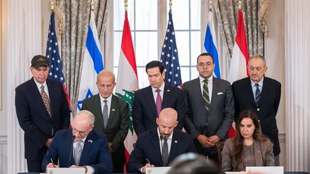 Israelul și Libanul semnează un acord-cadru pentru o retragere minoră a IDF, după 4 zile de discuții la Washington