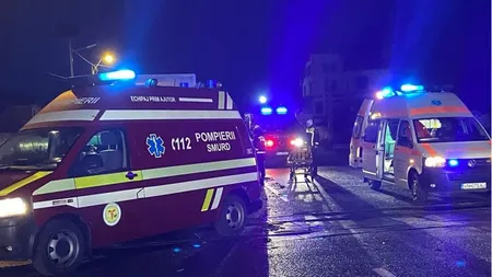 Planul Roșu de Intervenție, activat în Vrancea după răsturnarea unui microbuz pe DN2, cinci persoane au fost transportate la spital