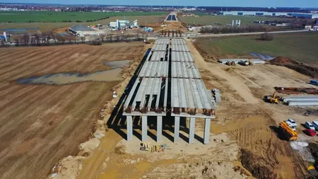 Lucrările la lotul 1 al Autostrăzii A0 Nord au ajuns la aproape 68%. CNAIR cere accelerarea șantierului