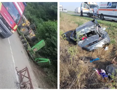 Val de accidente pe şoselele din ţară. Şapte persoane au fost rănite după ce un tren a lovit firele de electricitate de pe un stâlp