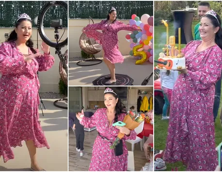 Gabriela Cristea, însărcinată? Imaginile de la petrecerea de aniversare a micuţei Victoria nu lasă loc de interpretări. GALERIE FOTO şi VIDEO