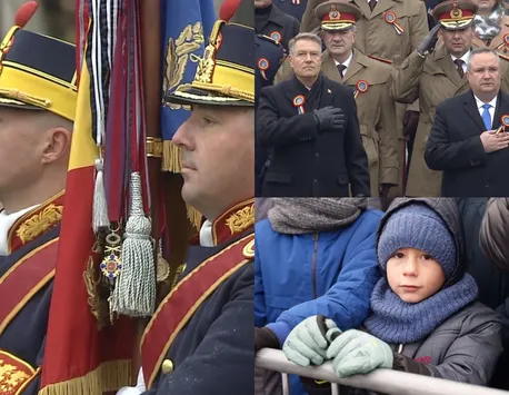Parada militară de 1 Decembrie. 5.000 de români au fost prezenți la Arcul de Triumf. Traian Băsescu și Emil Constantinescu, marii absenți | VIDEO